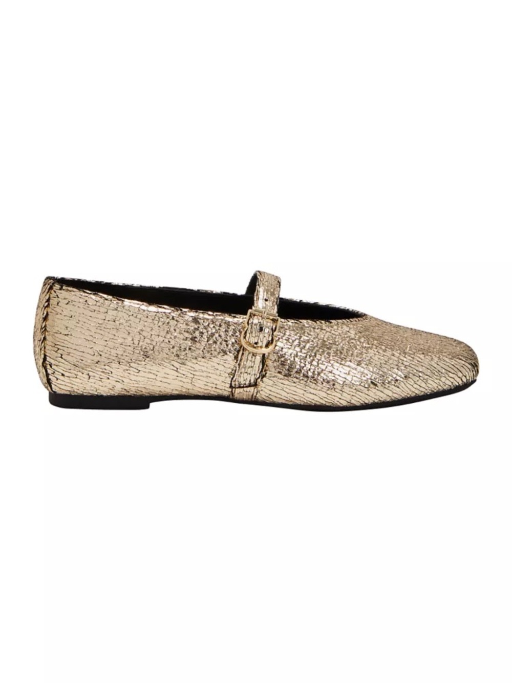 Katy Perry Metallic Gold Mary Jane Flat Shoes
